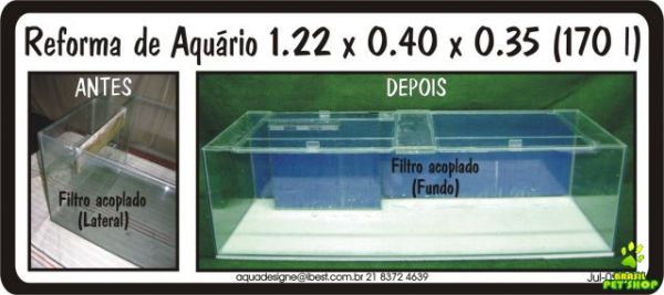 AQUÁRIOS: MONTAGEM, REFORMA E CONSERTO